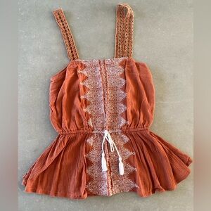 A&F Flowy Peplum Top